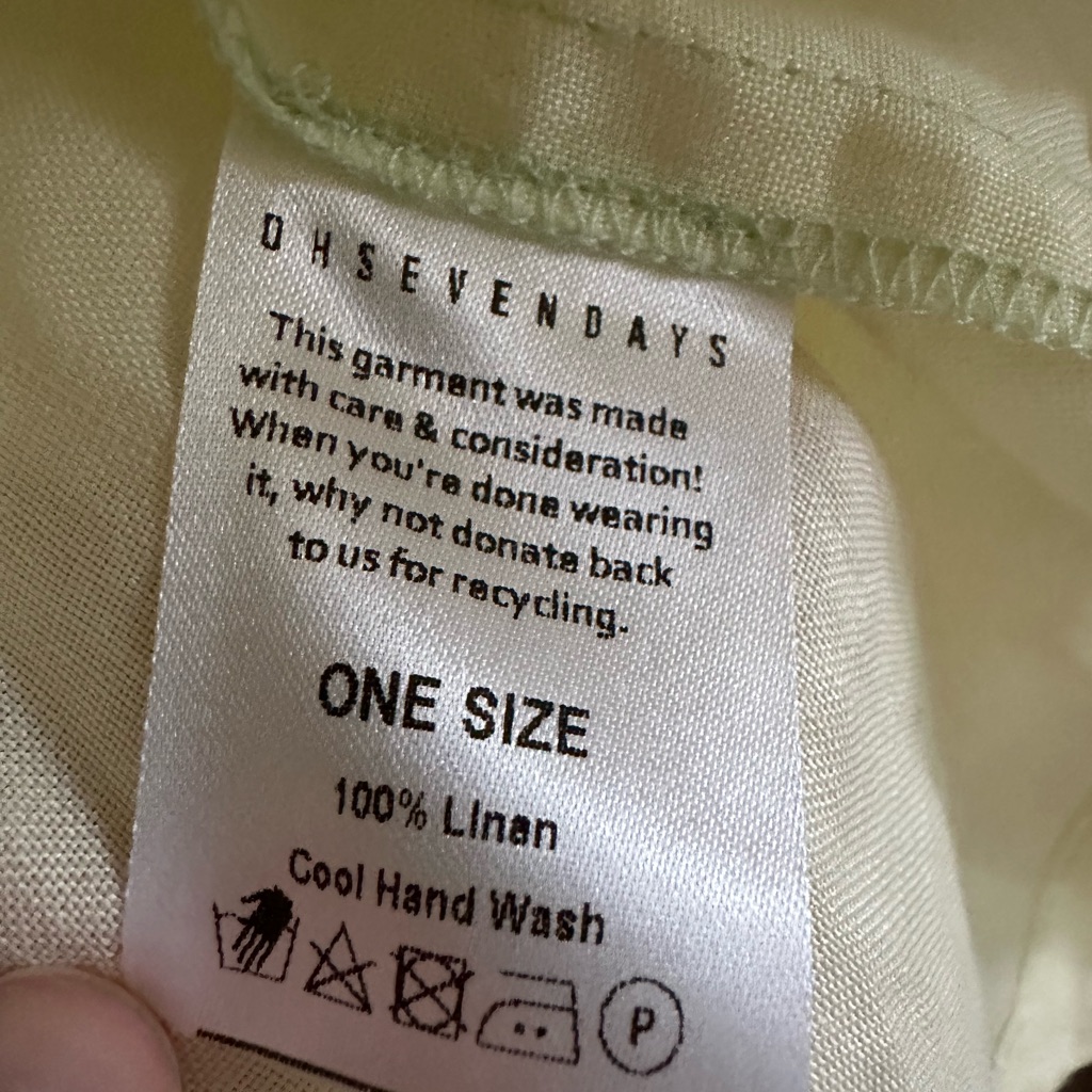 Ohsevendays Wednesday Puff Sleeve Linen Wrap Blouse — image 5 of 6